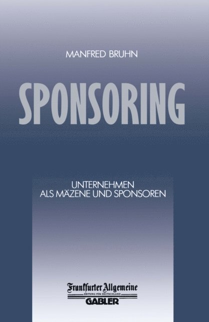 Manfred Bruhn - Sponsoring, E-bok