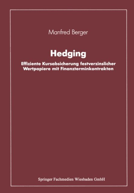 Manfred Berger - Hedging, E-bok