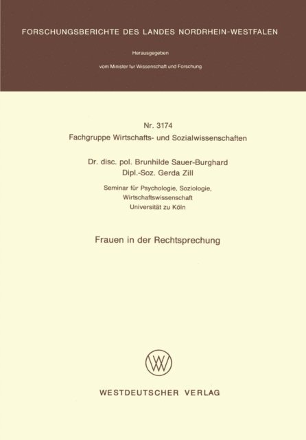 Brunhilde Sauer-Burghard - Frauen in der Rechtsprechung, E-bok