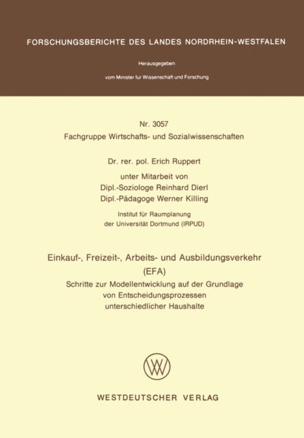 Erich Ruppert - Einkauf-, Freizeit-, Arbeits- und Ausbildungsverkehr (EFA), E-bok