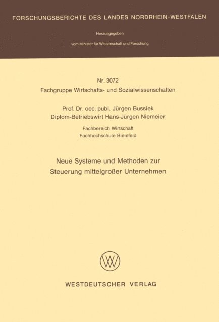 Jurgen Bussiek - Neue Systeme und Methoden zur Steuerung mittelgroßer Unternehmen, E-bok. Tillgänglighet: Lägg i varukorg