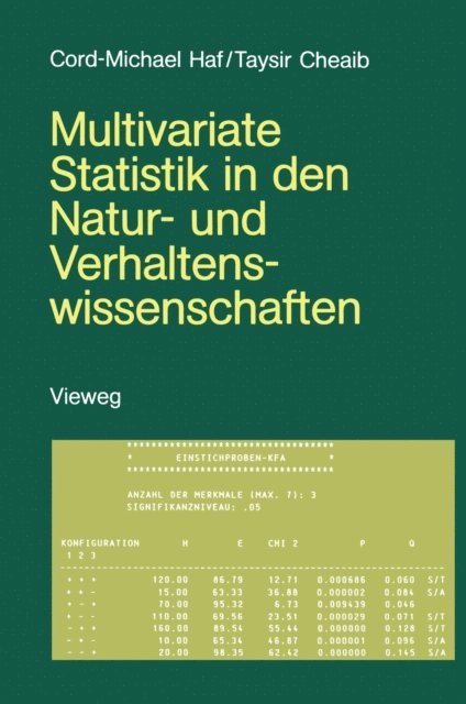 Cord-Michael Haf - Multivariate Statistik in den Natur- und Verhaltenswissenschaften, E-bok
