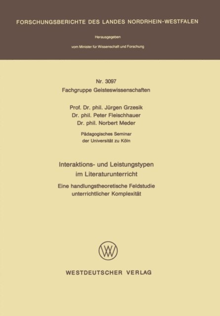 Jurgen Grzesik - Interaktions- und Leistungstypen im Literaturunterricht, E-bok