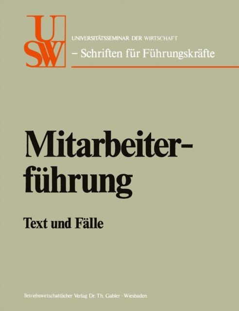 Horst Albach - Mitarbeiterführung, E-bok