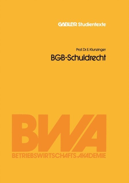 Eugen Klunzinger - BGB-Schuldrecht, E-bok