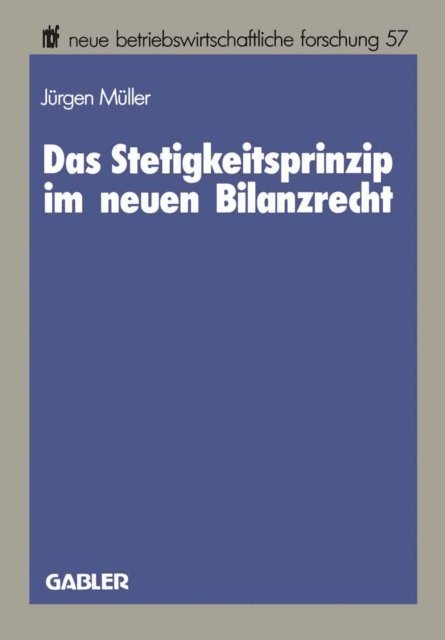 Jurgen Muller - Das Stetigkeitsprinzip im neuen Bilanzrecht, E-bok