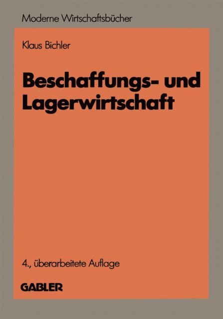 Klaus Bichler - Beschaffungs- und Lagerwirtschaft, E-bok