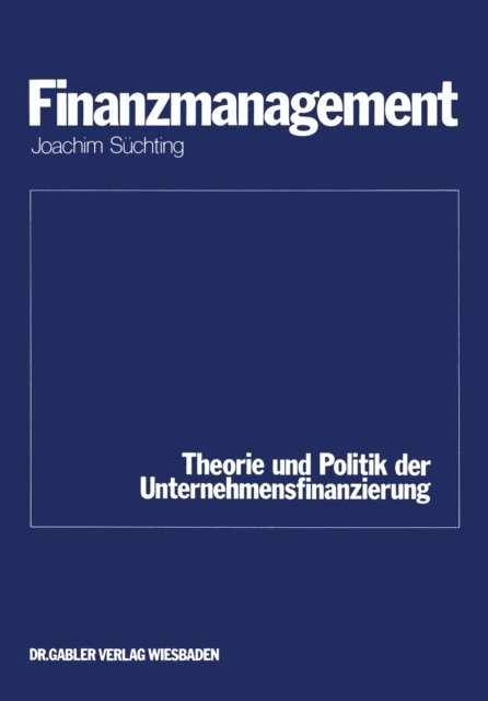 Joachim Suchting - Finanzmanagement, E-bok