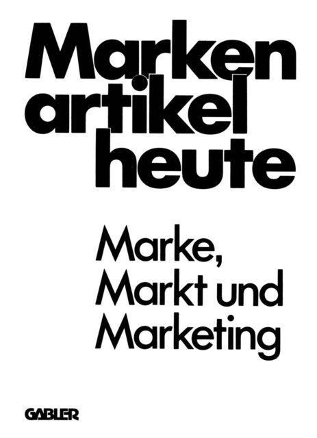 Clemens-August Andreae - Markenartikel heute, E-bok
