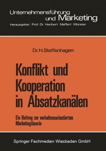 Hartwig Steffenhagen - Konflikt und Kooperation in Absatzkanälen, E-bok