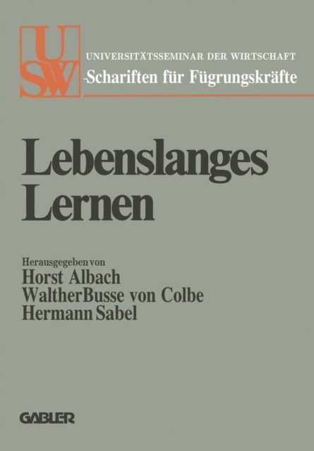 Horst Albach - Lebenslanges Lernen, E-bok