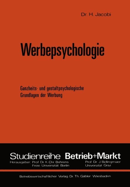 Helmut Jacobi - Werbepsychologie, E-bok