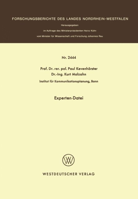 Paul Kevenhorster - Experten-Datei, E-bok