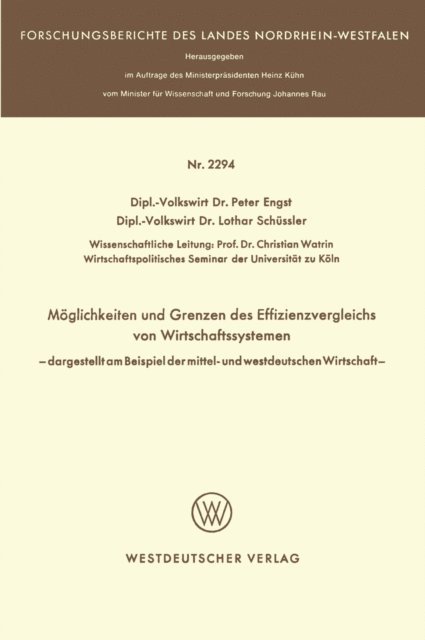 Peter Engst - Möglichkeit und Grenzen des Effizienzvergleichs von Wirtschaftssystemen, E-bok