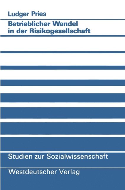 Ludger Pries - Betrieblicher Wandel in der Risikogesellschaft, E-bok