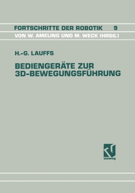Hans-Georg Lauffs - Bediengeräte zur 3D-Bewegungsführung, E-bok
