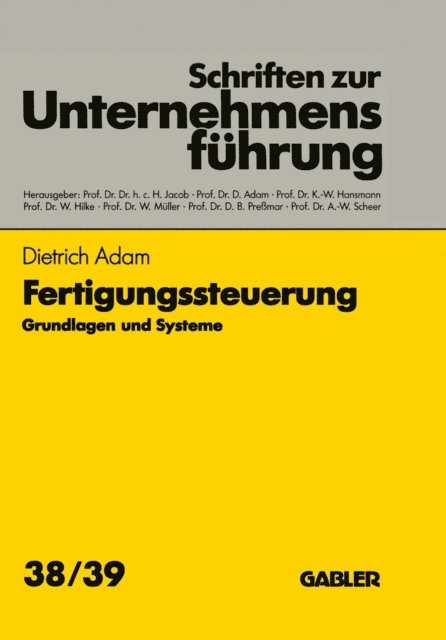 Dietrich Adam - Fertigungssteuerung, E-bok
