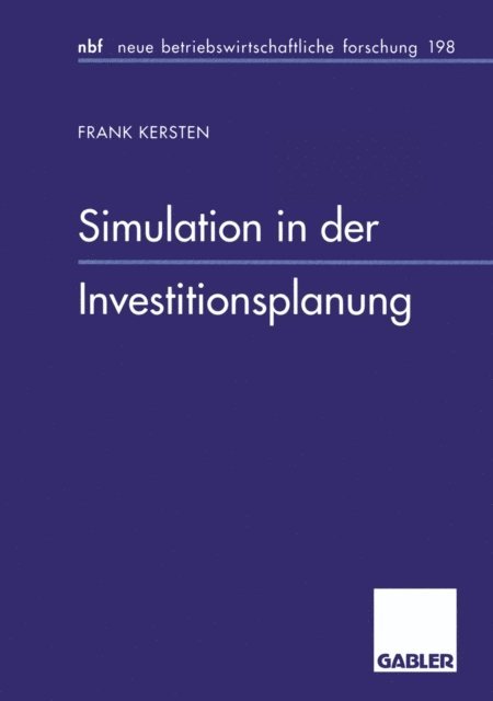 Frank Kersten - Simulation in der Investitionsplanung, E-bok. Tillgänglighet: Lägg i varukorg