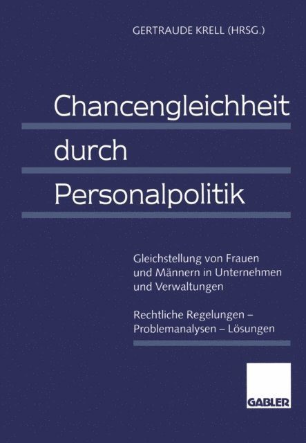 Gertraude Krell - Chancengleichheit durch Personalpolitik, E-bok