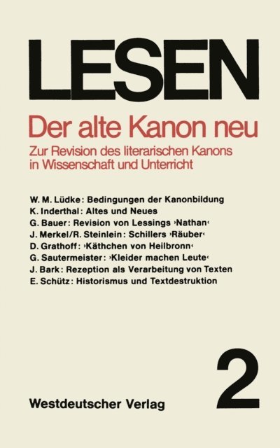Erhard Schutz, Walter Raitz - Der alte Kanon neu, E-bok