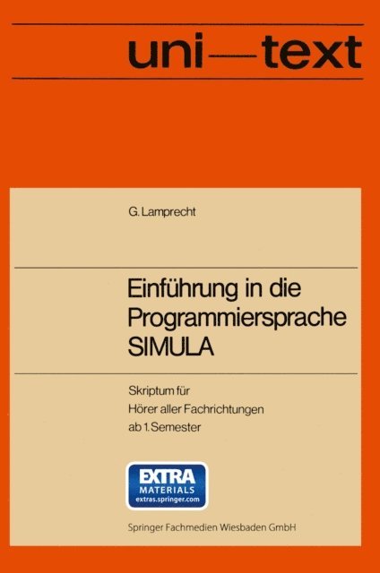 Gunther Lamprecht - Einführung in die Programmiersprache SIMULA, E-bok