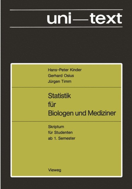 Hans-Peter Kinder - Statistik für Biologen und Mediziner, E-bok
