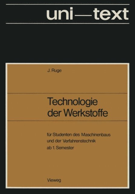 Jurgen Ruge - Technologie der Werkstoffe, E-bok