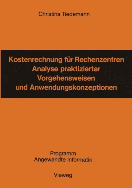 Christina Tiedemann - Kostenrechnung für Rechenzentren, E-bok