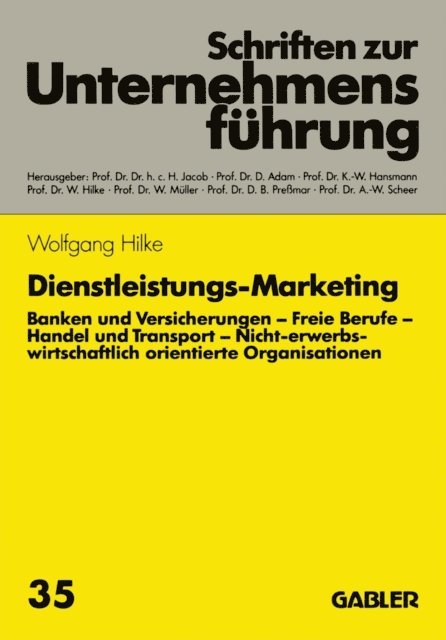 Wolfgang Hilke - Dienstleistungs-Marketing, E-bok