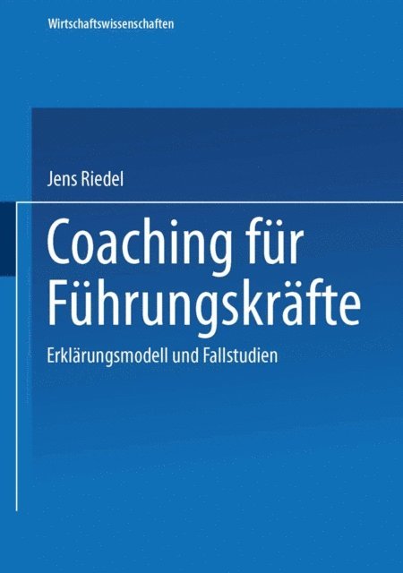 Jens Riedel - Coaching für Führungskräfte, E-bok