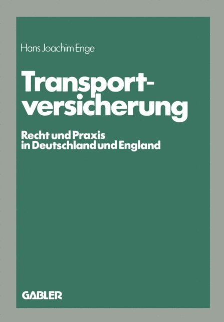 Enge Hans Joachim - Transportversicherung, E-bok