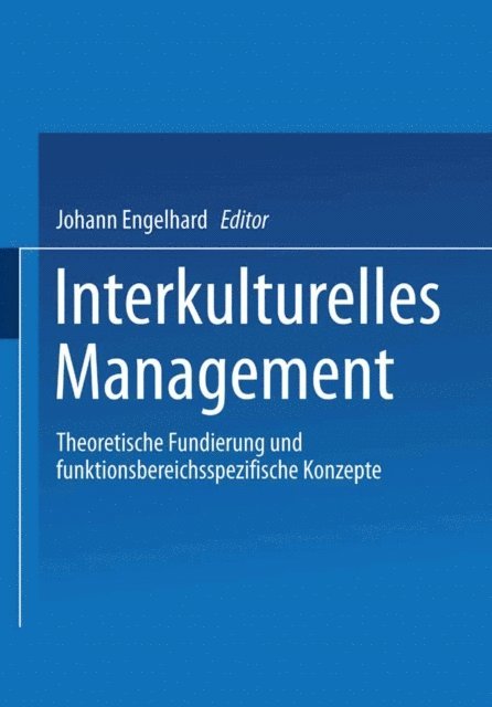 Johann Engelhard - Interkulturelles Management, E-bok