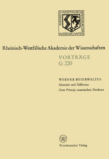 Werner Beierwaltes - Identität und Differenz. Zum Prinzip cusanischen Denkens, E-bok