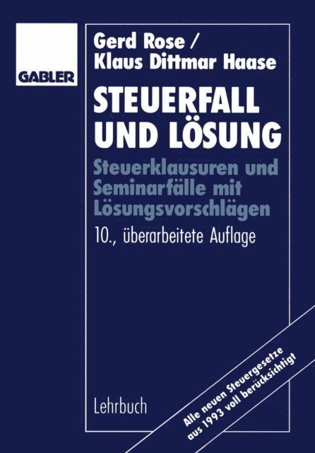Gerd Rose - Steuerfall und Lösung, E-bok