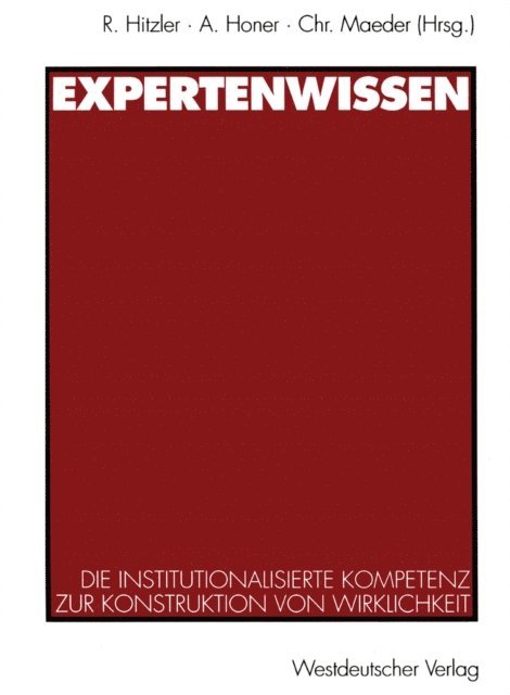 Ronald Hitzler - Expertenwissen, E-bok