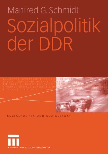 Manfred G. Schmidt - Sozialpolitik der DDR, E-bok