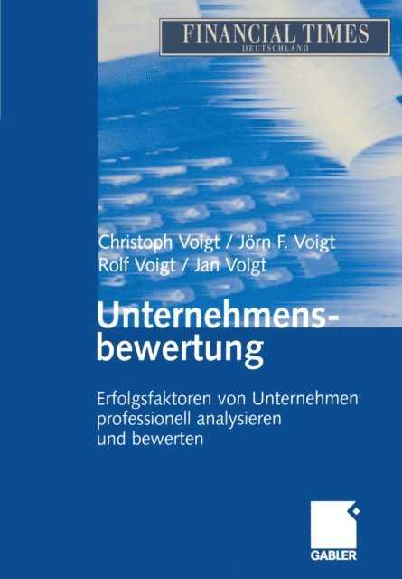 Rolf Voigt, Jorn F. Voigt, Jan Voigt, Christoph Voigt - Unternehmensbewertung, E-bok
