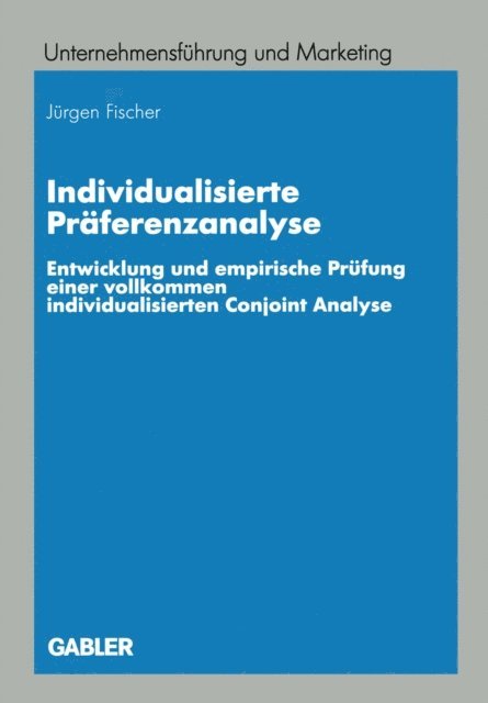 Jurgen Fischer - Individualisierte Präferenzanalyse, E-bok