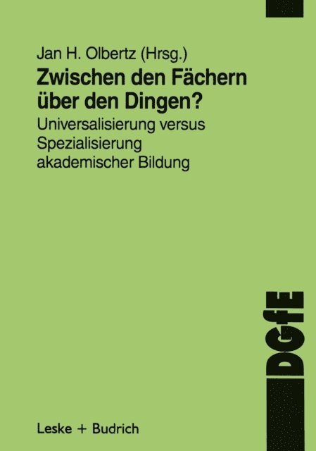 Jan-H. Olbertz - Zwischen den Fächern — über den Dingen?, E-bok