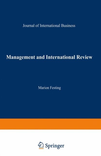 Marion Festing - Management and International Review, E-bok