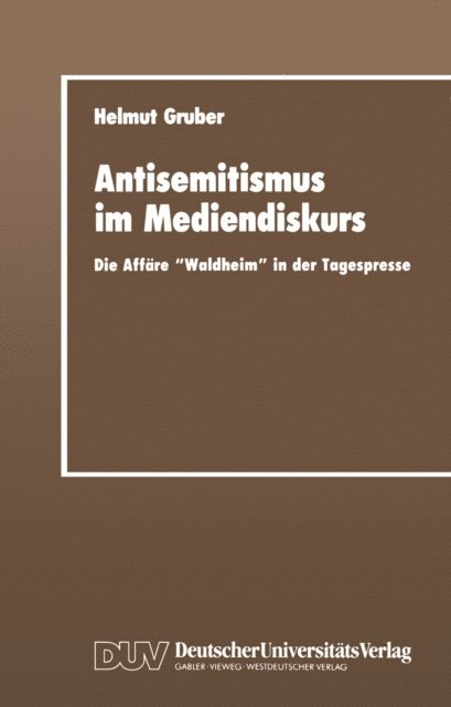 Helmut Gruber - Antisemitismus im Mediendiskurs, E-bok