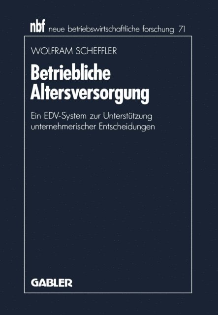Wolfram Scheffler - Betriebliche Altersversorgung, E-bok