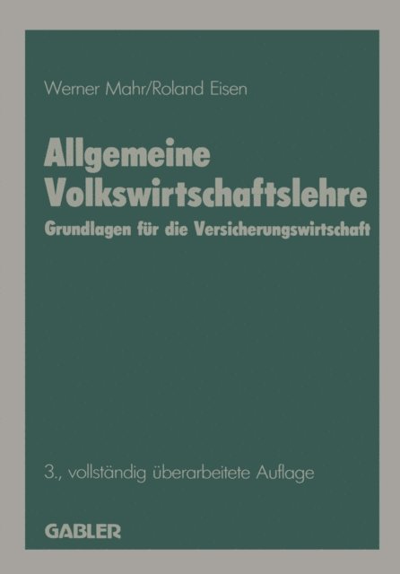 Werner Mahr - Allgemeine Volkswirtschaftslehre, E-bok