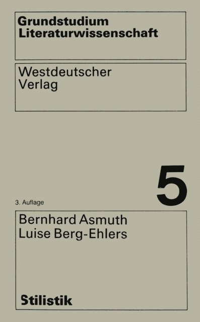 Bernhard Asmuth - Stilistik, E-bok