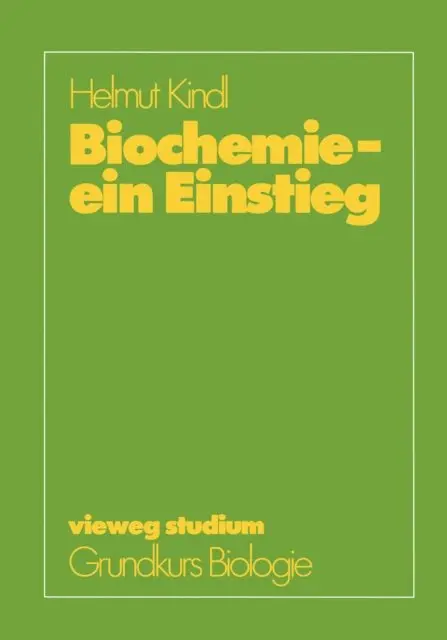 Helmut Kindl - Biochemie — ein Einstieg, E-bok. Tillgänglighet: Lägg i varukorg