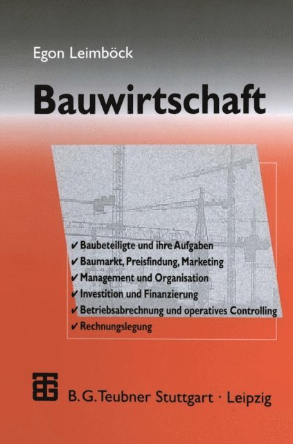 Egon Leimbock - Bauwirtschaft, E-bok