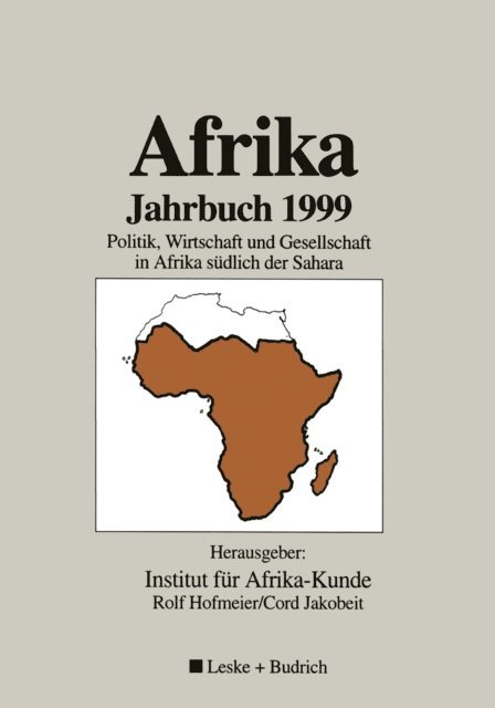 Institut fur Afrika-Kunde - Afrika Jahrbuch 1999, E-bok