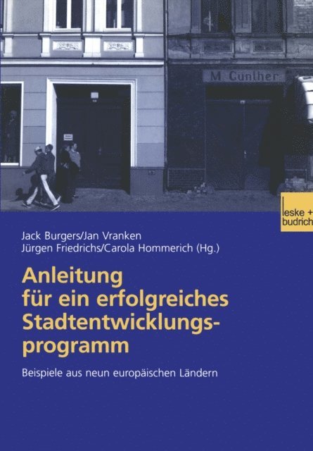 Jan Vranken, Carola Hommerich, Jack Burgers - Anleitung für ein erfolgreiches Stadtentwicklungsprogramm, E-bok