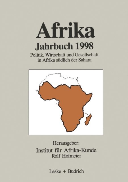 Institut fur Afrika-Kunde - Afrika Jahrbuch 1998, E-bok