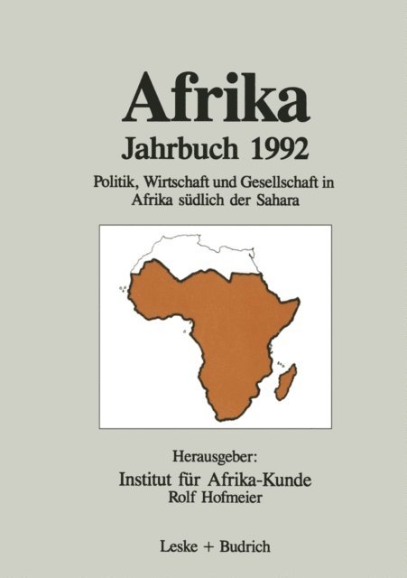 Institut fur Afrika-Kunde - Afrika Jahrbuch 1992, E-bok